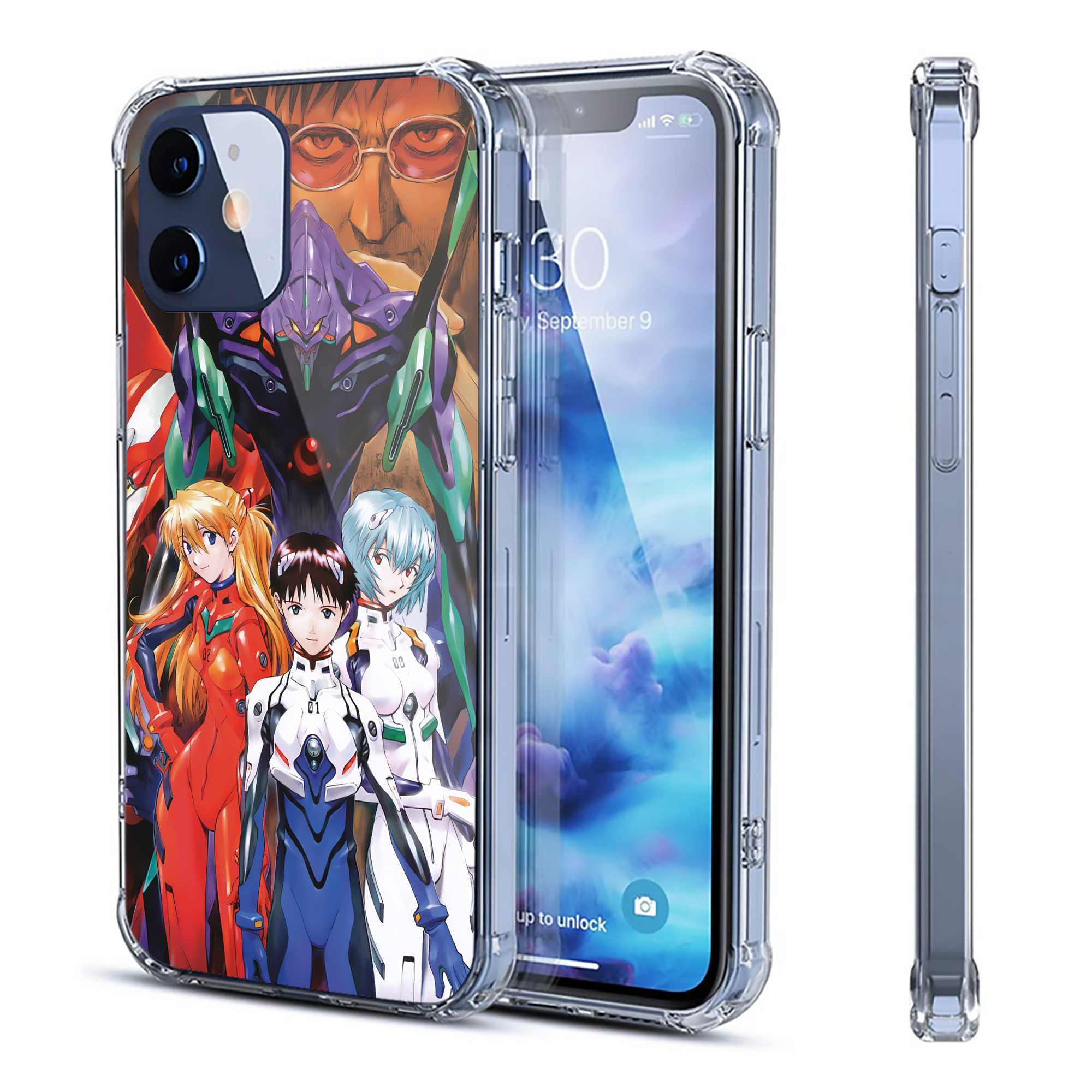 （画像用） EVA 新世紀エヴァンゲリオン 【iPhone 12シリーズ対応】透明スマホケース（クリアソフトケース）
